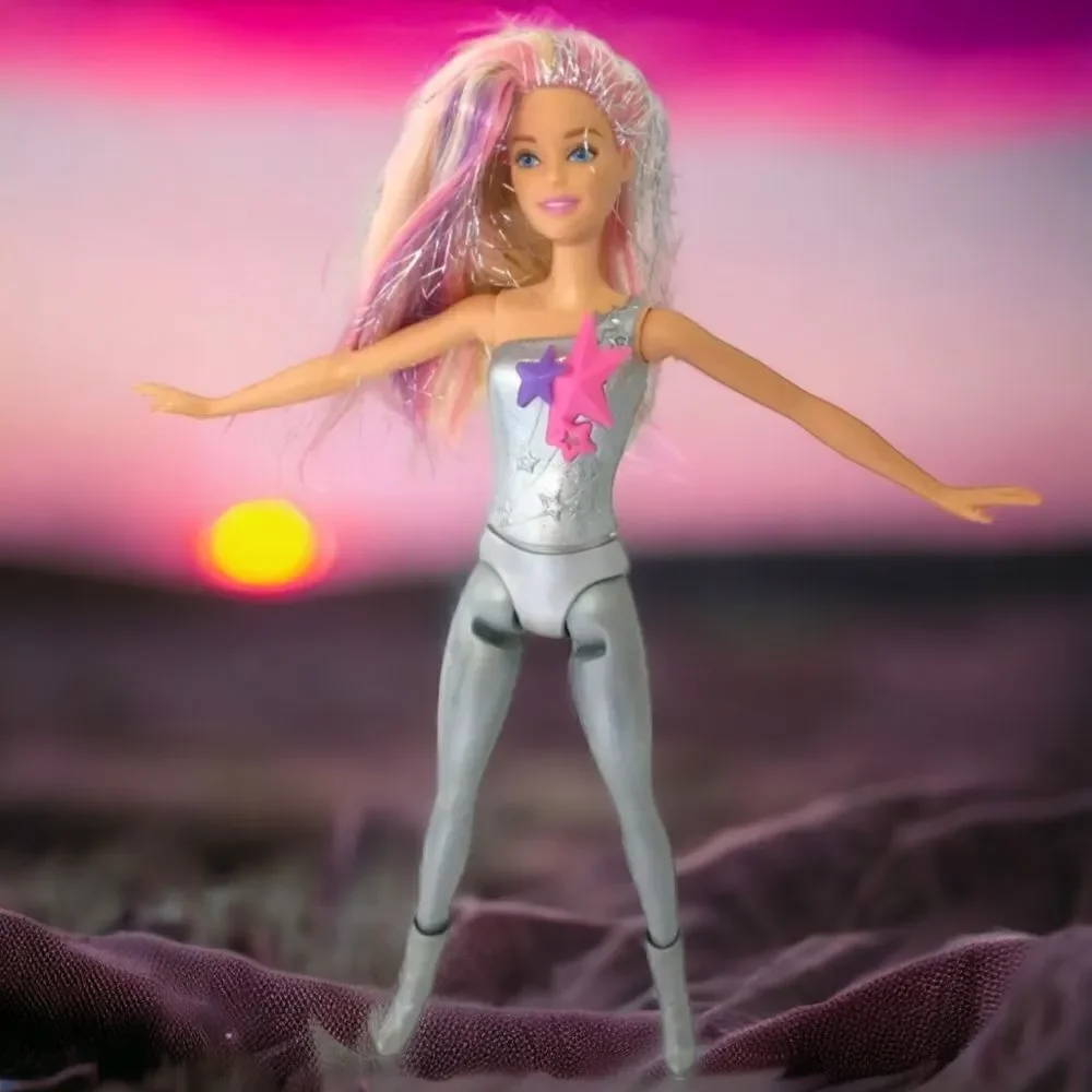 Barbie Starlight Galactic Adventure Doll Silvery No Clothes Sparkly Hair 2013. C